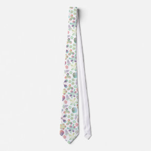 Boho Watercolor Floral Tie