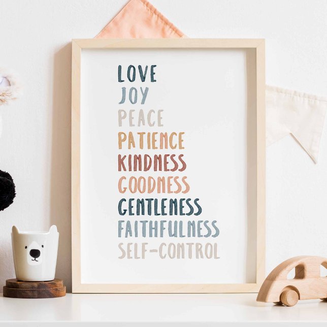 Boho watercolor fruit of the spirit poster (Creator Uploaded)