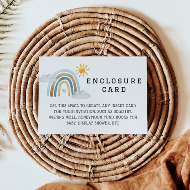 Boho Watercolor Rainbow Enclosure Card (Creator Uploaded)
