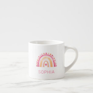 Boho Watercolor Rainbow personalised Espresso Cup