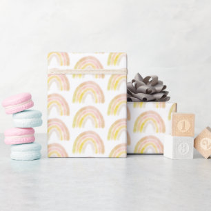 Boho Watercolor Rainbow Wrapping Paper
