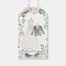 Boho Watercolor Wedding Favour Tags
