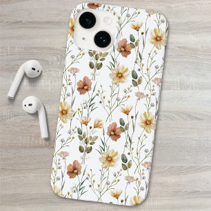 Boho Watercolor Wildflower Case-Mate iPhone 14 Case