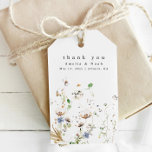 Boho Watercolor Wildflower Wedding Favour Tags<br><div class="desc">This is a watercolor wildflower wedding favour tag featuring beautiful wildflower elements and an elegant font. Edit all wording and all colours* on this wedding program template. * the colour of the watercolor florals are not editable // For matching items, please visit the "ASHE" collection in the Sincerely By Nicole...</div>