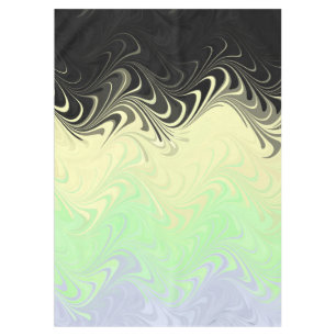 Boho Wavy Marbled Abstract Cassgender Pride Flag Tablecloth