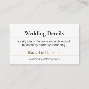 Boho Wedding Details Card   Chic Floral Luxe
