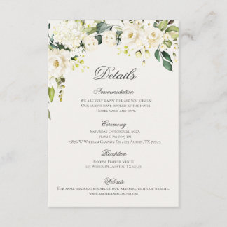 Boho Wedding Detalles de la Boda Enclosure Card