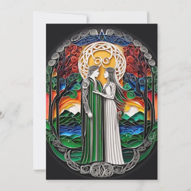 Boho Wedding Invitation (Front)