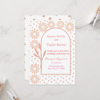 Boho wedding invitation