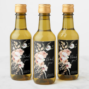 Boho Wedding Mini Wine Bottle Label