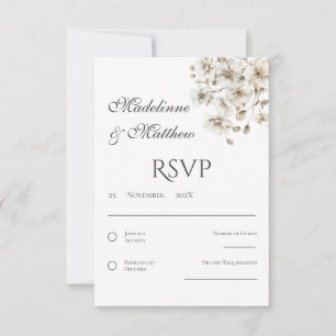 Boho Wedding RSVP card