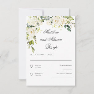 Boho Wedding RSVP card