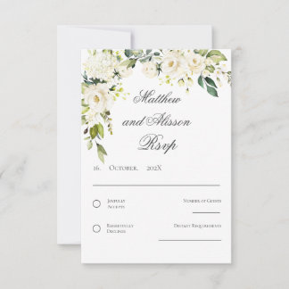 Boho Wedding RSVP card