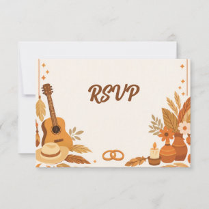Boho Wedding RSVP Card
