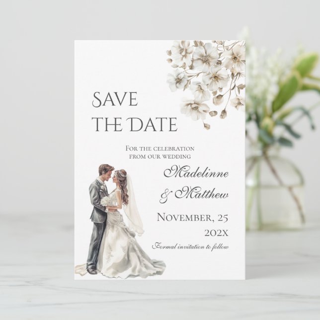 Boho Wedding Save the Date (Standing Front)
