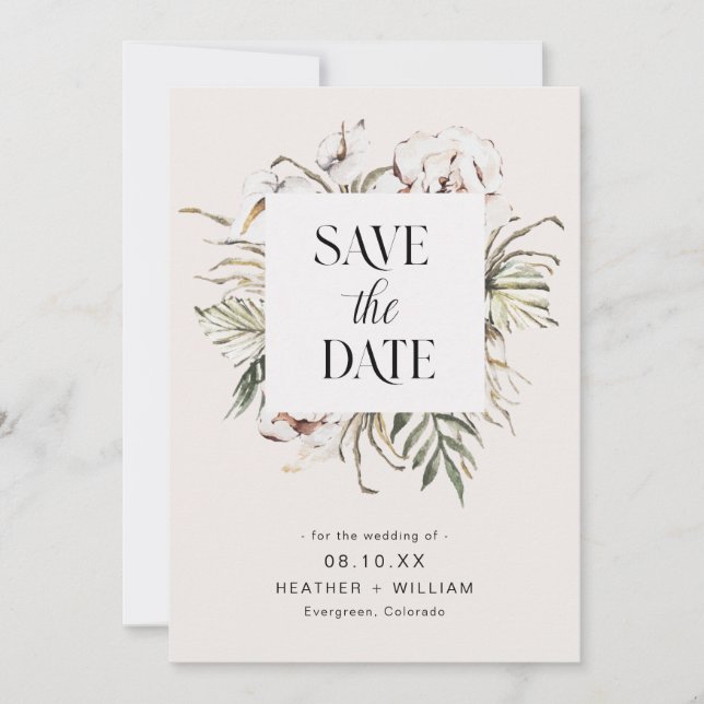Boho Wedding Save The Date (Front)