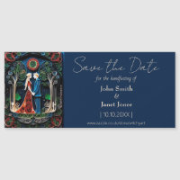 Boho Wedding Save the Date Magnet
