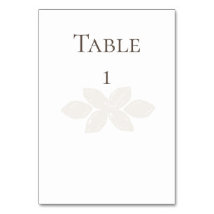 Boho Wedding Table Number Cards