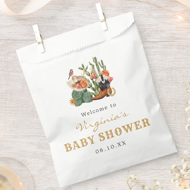 Boho Western Baby Shower Favour Bag (Boho Western Baby Shower Favor Bag by Painted Paperie
)