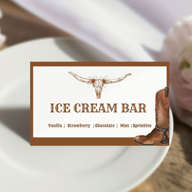 Boho Western Cowboy Wedding buffet Ice Cream  (Creator Uploaded)