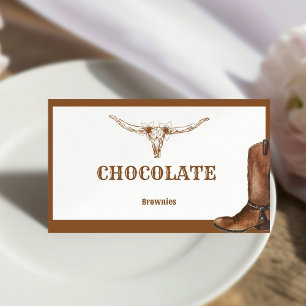 Boho Western Cowboy Wedding buffet Mini cupcake