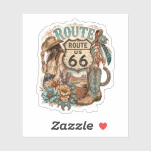 Boho Western Cowgirl Mother Road Decal
