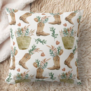Boho Western Floral Cushion