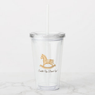 Boho Western Rocking Horse Acrylic Tumbler Favor