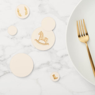 Boho Western Rocking Horse Baby Shower Confetti