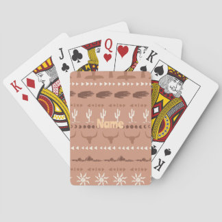 Boho Western Sun Playing Cards