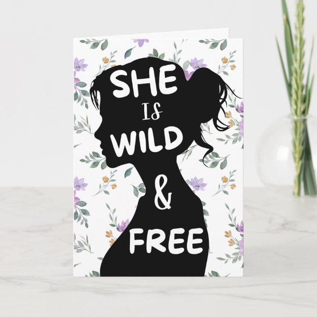 Boho Whimsical Greeting Card (Front)