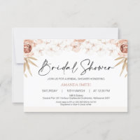 Boho White Orchards Palm Leaf Bridal Shower