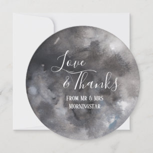 Boho Wiccan Dark Moon Handfasting Thank You Card