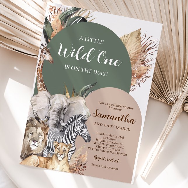 Boho Wild One Baby Shower Invitation (Creator Uploaded)