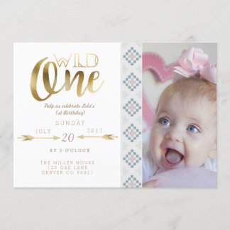 Boho Wild One | First Birthday Party Invite