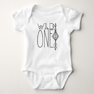 Boho Wild One Tribal Baby Bodysuit