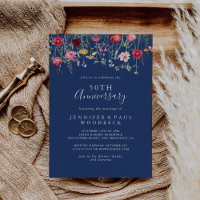 Boho Wildflower 50th Wedding Anniversary