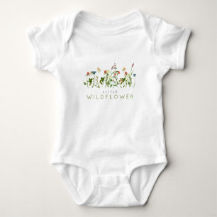 Boho Wildflower Baby Bodysuit