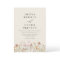 Boho Wildflower Beige All in One QR Code Wedding