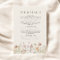 Boho Wildflower Beige Garden Wedding Details