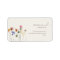Boho Wildflower Beige Wedding RSVP Return Address