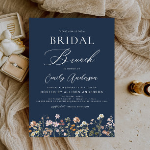 Boho Wildflower Bridal Brunch Bridal Shower Invitation