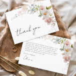 Boho Wildflower Bridal Shower Garden Thank You<br><div class="desc">Express your gratitude with our Terracotta Wildflower Bridal Shower Thank You Card. This beautifully designed card captures the essence of nature's charm, featuring vibrant wildflowers against a warm terracotta backdrop. The delicate wildflowers symbolise the beauty and uniqueness of each moment shared during the bridal shower. The terracotta colour palette adds...</div>