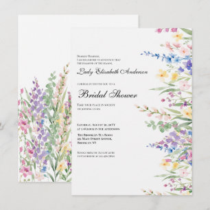 Boho Wildflower Bridal Shower  Invitation
