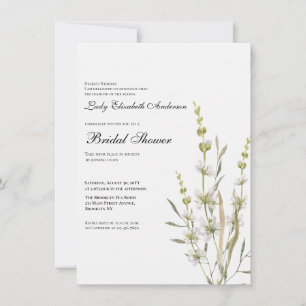 Boho Wildflower Bridal Shower  Invitation