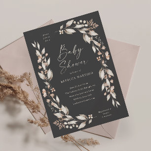 Boho Wildflower Elegant Floral Baby Shower Magnet