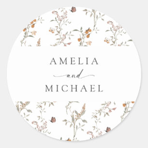 Boho Wildflower Envelope Seal