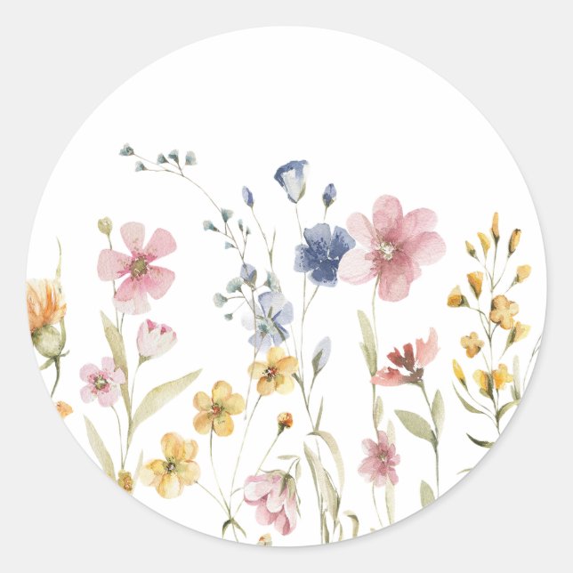 Boho Wildflower Envelope Seal (Front)