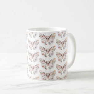 Boho Wildflower Floral Butterfly Coffee Mug