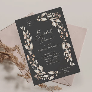 Boho Wildflower Floral Wedding Bridal Shower Invitation